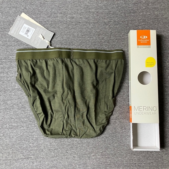 Icebreaker Men's Merino 150 Anatomica Briefs M Loden NWT - Picture 6 of 13